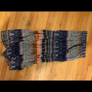 BOHO MAXI SKIRT FRONT SLITS PERFECT FOR VACAY